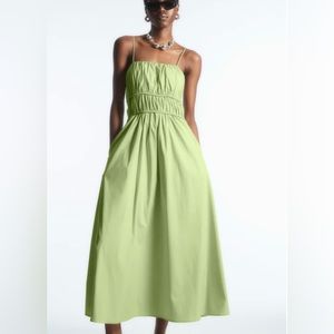 COS Gathered Bustier Midi Dress